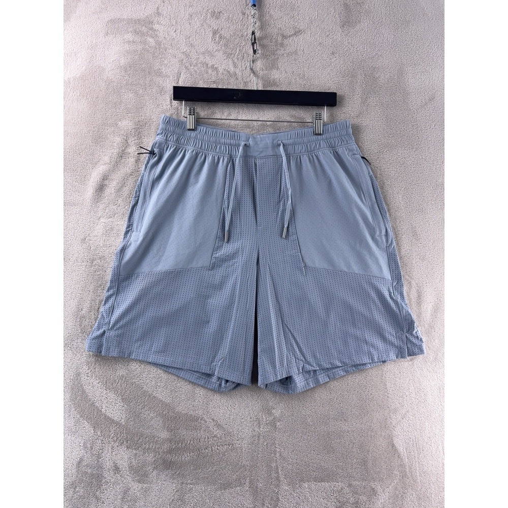 Lululemon Step Back Jump Shorts Mens Size Large Blue Performance Training